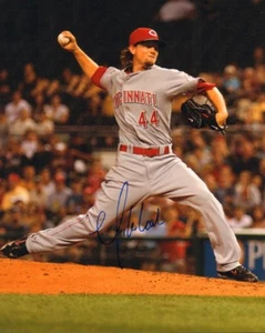 MIKE LEAKE SIGNED AUTO'D 11X14 PHOTO CINCINNATI REDS SEATTLE MARINERS GIANTS ASU - Picture 1 of 1