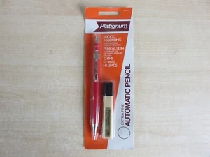 Red Platignum Extra Fine Automatic Pencil in Sealed, Unopened Pack. - Picture 1 of 5