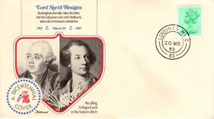 LORD NORTH RESIGNS, LONDON 1982 FDC17215 - Picture 1 of 1