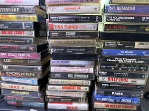 Mostly Rock Cassette Tapes from the 70s - Present - Used, Build Your Own Bundle! - Picture 1 of 2