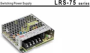 24VDC Netzteil, Mean Well Power Supply LRS-75-24, (24VDC, 3.2A), Stromversorgung - Bild 1 von 1