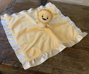 Hallmark Itty Bittys Yellow Lion 14" Security Blanket Lovey Satin Trim - Picture 1 of 4