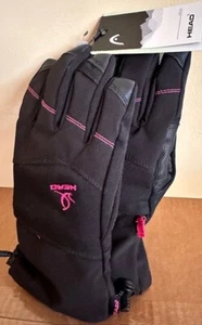 HEAD Women's Med SKI Gloves DuPont Sorona Warm Weatherproof fleece lined NWT - Picture 1 of 9