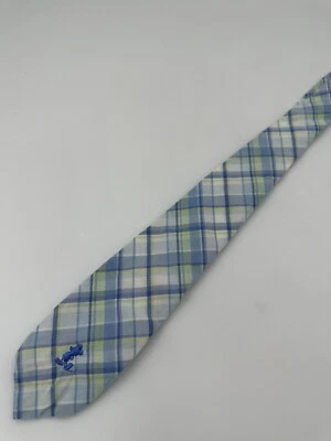 Corbata de diseñador para hombre DISNEY STORE MICKEY MOUSE A CUADROS ALGODÓN AZUL VERDE Foto 1 de 3