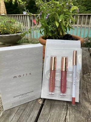 Mally- Star Power Brightening Nude Lip Kit - 3 Piece - PINK NUDE - NIB - Image 1 of 3