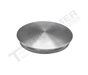 Edelstahl V2A Endkappe Abschlussdeckel Massiv 33,7 / 42,4 x 2,0 Lamelle Geländer - Bild 1 von 5