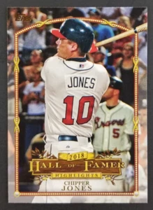 Chipper Jones 2018 Topps Baseballkarte #7 (NM) - Bild 1 von 2