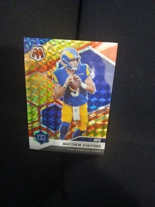 Matthew Stafford Red & Yellow Mosaic Serial Numbered - Picture 1 of 3