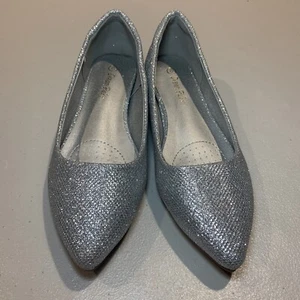 Traumpaar silberne flache Slipper Damengröße 6 [F4] - Bild 1 von 9