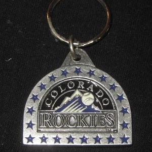 Colorado ROCKIES Keychain, Key Ring, Metal, Genuine MLB, Siskiyou, New - Picture 1 of 6