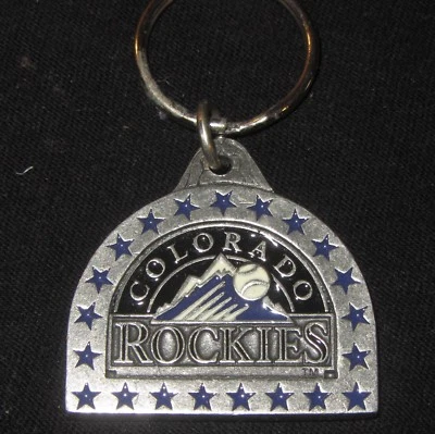 Colorado ROCKIES Keychain, Key Ring, Metal, Genuine MLB, Siskiyou, New - Image 1 of 4