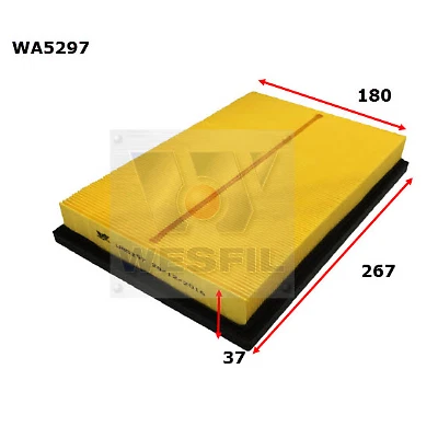 WESFIL AIR FILTER for CAMRY AVV50 2ARFXE RAV4 ASA 2ARFE LEXUS LS460 1URFSE - image 1 of 1