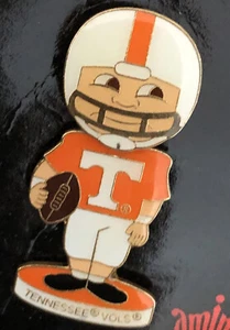 Tennessee Vols Football Lapel Pin Bobbing Head Volunteers College Licensed Pin - Picture 1 of 6