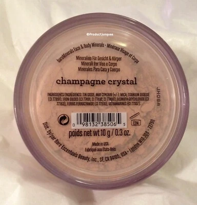 VHTF! bareMinerals Face & Body Minerals ~ Champagne Crystal ~ Large 10g/0.3oz - Image 1 of 4