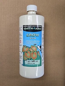 Earth Juice - Grow - 1 Quart Liquid Organic Vegetative Nutrient (2-1-0) - Picture 1 of 1