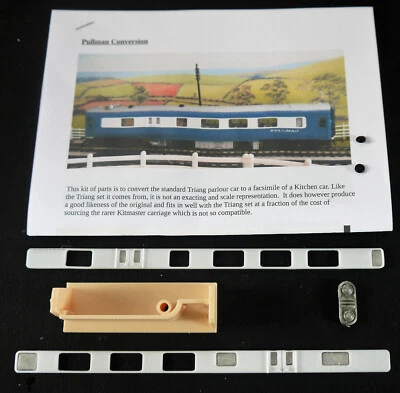 Triang Blue Pullman Palour Car to Kitchen Car conversion set 3D printed 3DPD