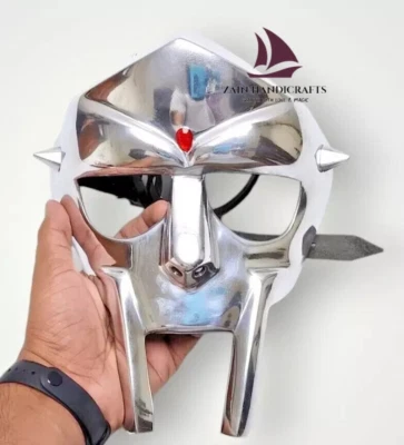 Маска ZAIN ручной работы MF Doom гладиатор безумный злодей стальная броня средневековый шлем - Изображение 1 из 4