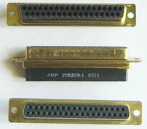 ~ Stck=1 AMP 205209-1 Buchse 37 Pin Buchse HDP-20 Tyco TE Snap-in Kontakte - Bild 1 von 1