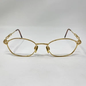 Vintage YSL Yves Saint Laurent Eyeglasses Frame  4133 Y101 Gold 50-19 130 Rare - Picture 1 of 12