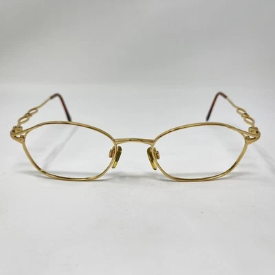 Винтажная оправа для очков YSL Yves Saint Laurent 4133 Y101 золото 50-19 130 редкая - Изображение 1 из 4