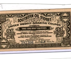 2 & 1/2  CENT "RARE" (SOUTHERN OIL)  2 & 1/2 CENT (SOUTHERN OIL) 1920's - Picture 1 of 3