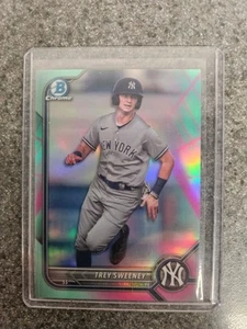 2022 Bowman Chrome Trey Sweeney Chrome Prospects Aqua/Pink/ Vapor Refractor/125 - Picture 1 of 2