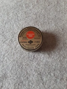 Vintage Remington Arms Dupont Ammunition Tin Can Percussion Caps - empty - Picture 1 of 4
