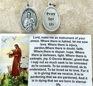 St Jude Pendant Medal FREE PRAYER CARD CHARITY. - Picture 1 of 4
