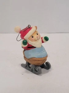 Vintage Avon Melvin P Merry Mouse Keepsake Ornament 1983 Christmas Santa Mouse - Picture 1 of 11