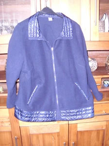 Damen Fleecejacke, blau, Gr. 48 50, chices Teil - Bild 1 von 7