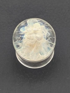 Handgefertigte Glasmurmeln blau irisierend Implosionskunst 33 mm - Bild 1 von 6