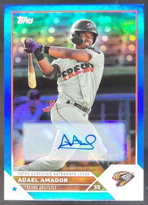 2023 Topps Pro Debut Adael Amador Auto Blue /150 #PD-35 CG4 - Image 1 of 4