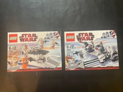 LEGO Star Wars 8083 y 8084 Rebel & Snowtrooper Battle Packs - Lote sellado de 2 Foto 1 de 4