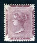SIERRA LEONE 1885 22b ** POSTFRISCH VIOLETTBRAUN AUSGABE von 1890(F5172