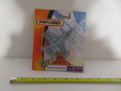 Matchbox Sky Busters Boeing F/A-18 Super Hornet MBX Lt Blue 2007 MOC - Image 1 of 4