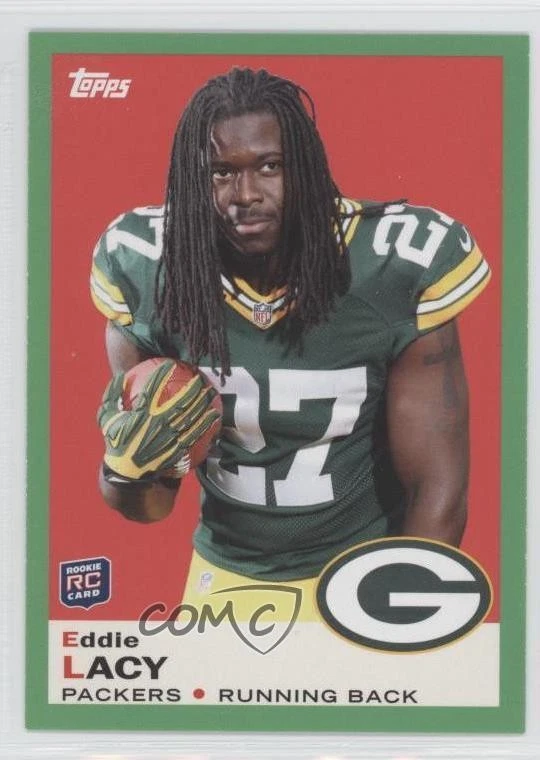 2013 Topps Retail 1969 Design Green Eddie Lacy #14 Rookie RC - Image 1 of 2