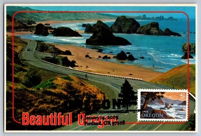 #4376Oregon Statehood FDC Maxi Card - Image 1 of 2