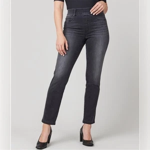 Vaqueros Spanx vintage negros pierna recta medianos nuevos con etiquetas - Imagen 1 de 9