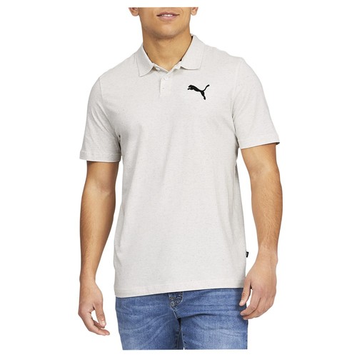 Polo uomo PUMA Essentials Heather manica corta bianca casual 58851102