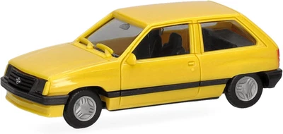 Modellino Opel Corsa a 2 Porte, Giallo Giamaica, Miniatura in Scala 1:87, Pezzo  - Immagine 1 di 4