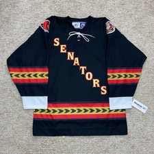 NWT Rare Binghamton Senators Reebok Hockey Jersey AHL Black 2005 MiC