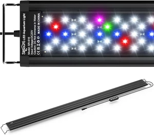 LED Aquarium Light 48-54 Inch Full Spectrum Plant Fish Tank Light w/ Timer - Picture 1 of 11
