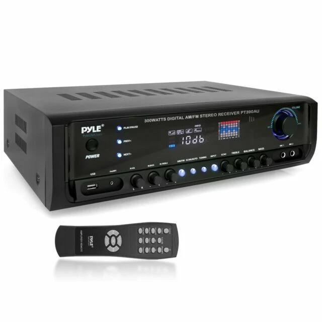Pyle 300W Digital Stereo Receiver System USB/SD Memory Readers PT390AU - Image 1 of 1