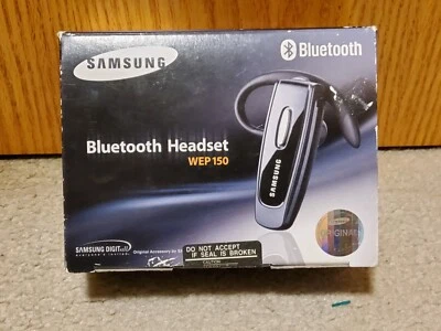 Samsung WEP150 Black Wireless Bluetooth Noise Isolation One Ear Single Headset - Image 1 of 4