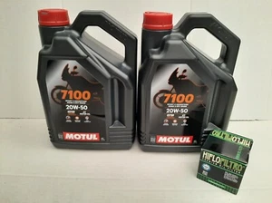 Olio Motul 7100 20W50 syn / filtro olio Indian Chief tutti / Roadmaster dal 15 ° anno - Foto 1 di 1