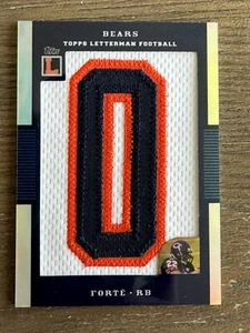 6/6 MATT FORTE Chicago Bears 2008 Topps Letterman toppa / reliquia RIFRATTORE NUOVO DI ZECCA + - Foto 1 di 3