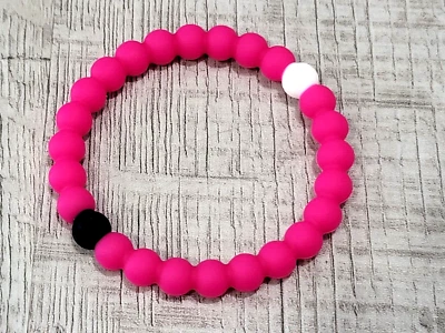Pulsera Lokai Conciencia - Cáncer de Mama - Talla Mediana 6.5", Cuentas Rosa Nuevo sin Etiquetas Foto 1 de 3