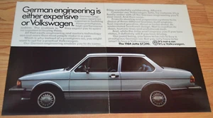 1984 Vw Jetta Original Vintage Advertisement Print Ad 84 - Picture 1 of 1