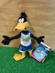 NUOVO 1996 SPACE JAM DAFFY DUCK PELUCHE (McDonald's) TuneSquad nuovo con etichette - Foto 1 di 8