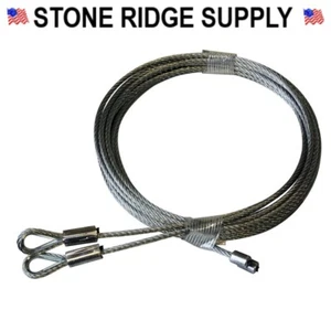 Fehr Garage Door Cables Torsion Lift 14' Long Door 1/8 x 186" 7x19 GAC 36612-186 - Picture 1 of 1